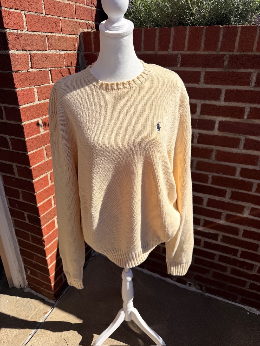 Polo Ralph Lauren Pale Yellow Crewneck Sweater